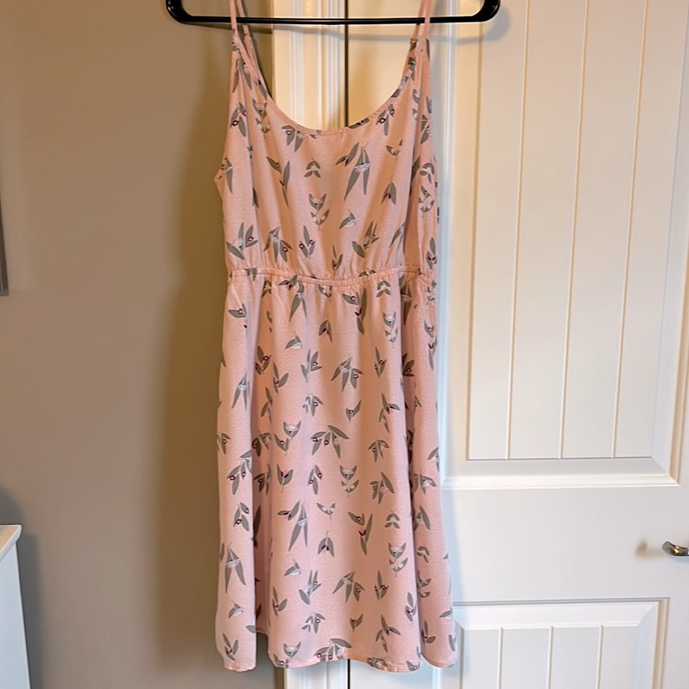 Adorable Light Pink Floral Gap Sundress